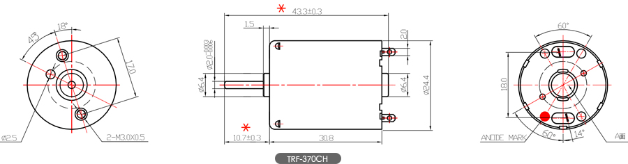 TRF-370CH外形尺寸圖